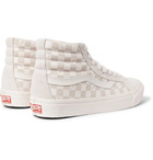 Vans - OG SK8-HI LX Checkerboard Canvas and Suede High-Top Sneakers - Men - Cream