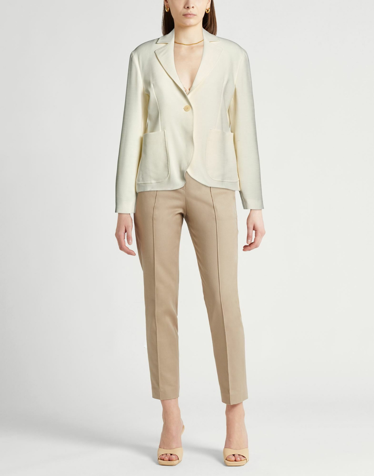 Jucca Womens Blazer in Off white