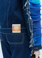 Paula Canovas del Vas Mesh Construction Denim Jacket