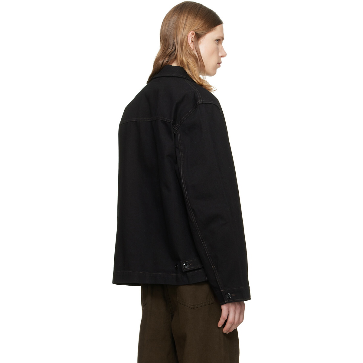 LEMAIRE Black Boxy Denim Jacket