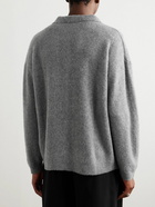 SSAM - Brushed Cashmere Polo Shirt - Gray