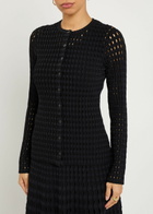 Simkhai Mabel Textured Cut-out Knit top Black
