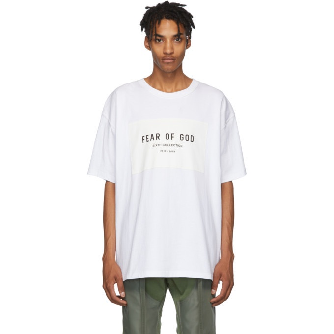 Fear of God White Sixth Collection T-Shirt Fear Of God