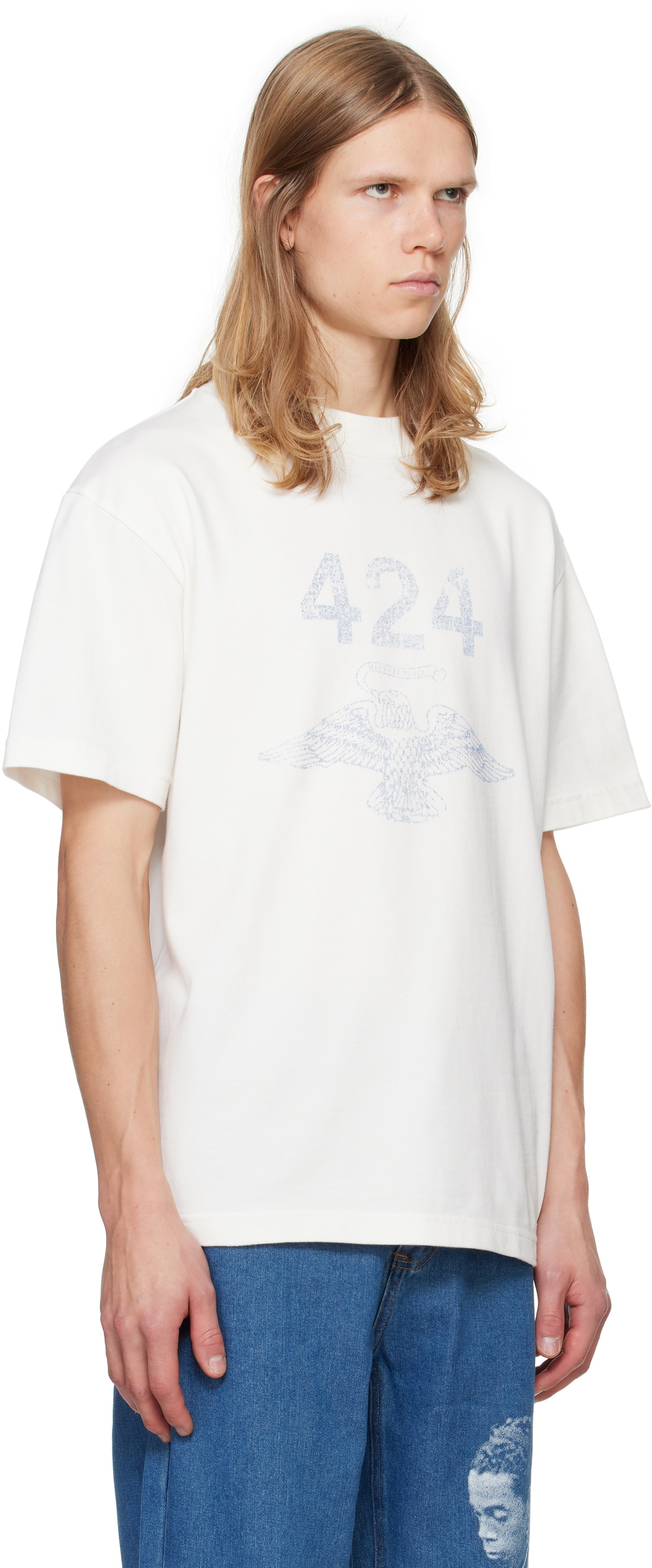 424 White Military T-shirt