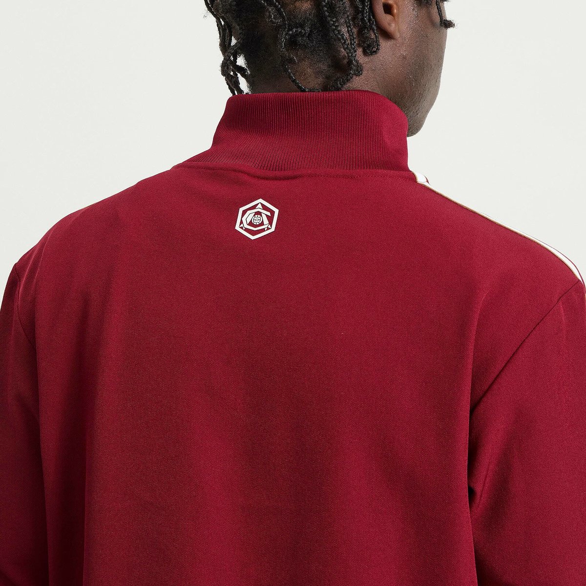Adidas Men's Arsenal FC Icon Track Top in Team Coll Burgundy