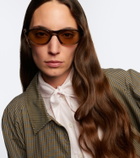 Prada Iconic Plaque oval sunglasses