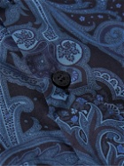 Etro - Slim-Fit Paisley-Print Cotton-Poplin Shirt - Blue