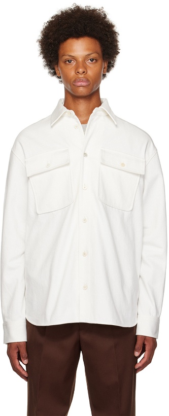 Photo: Jil Sander White Oversized Denim Shirt