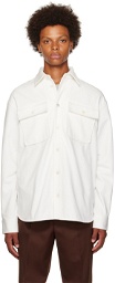 Jil Sander White Oversized Denim Shirt