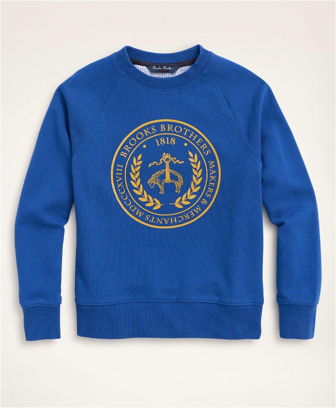Photo: Brooks Brothers Boys French Terry University Sweatshirt | Blue