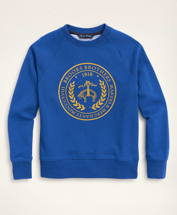 Photo: Brooks Brothers Boys French Terry University Sweatshirt | Blue