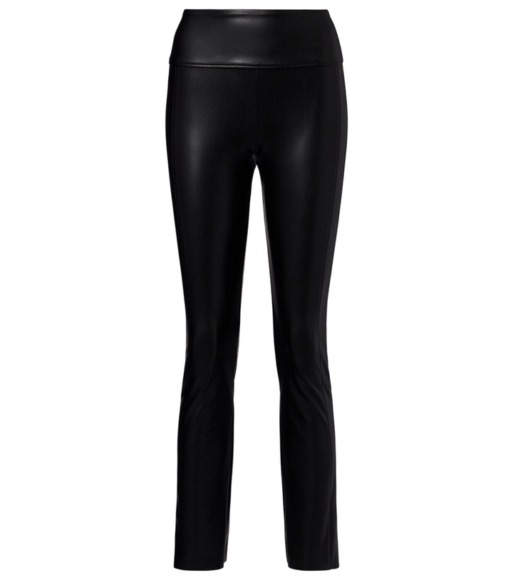 Photo: Wolford Edie coated cropped slim pants