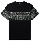 Fendi - Logo-Print Cotton-Jersey T-Shirt - Black