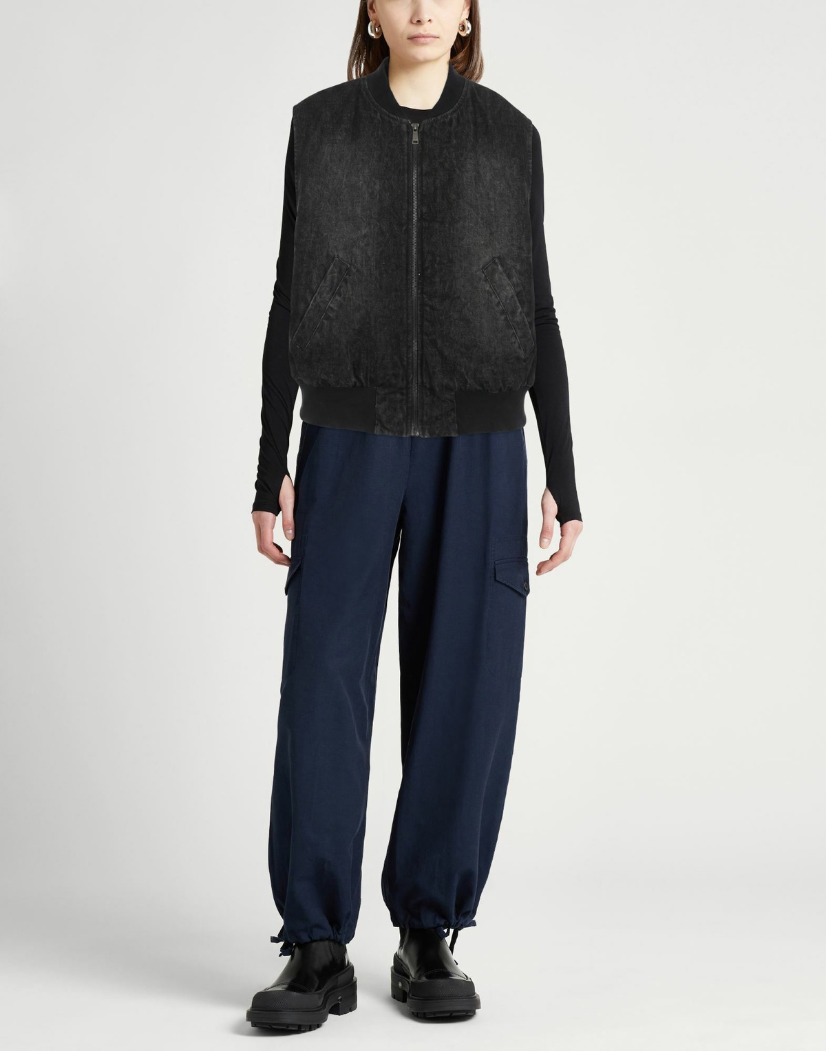 Crossley Womens Denim outerwear in Black