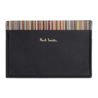 Paul Smith Black Card Holder and Multicolor Three-Pack Socks Gift Set