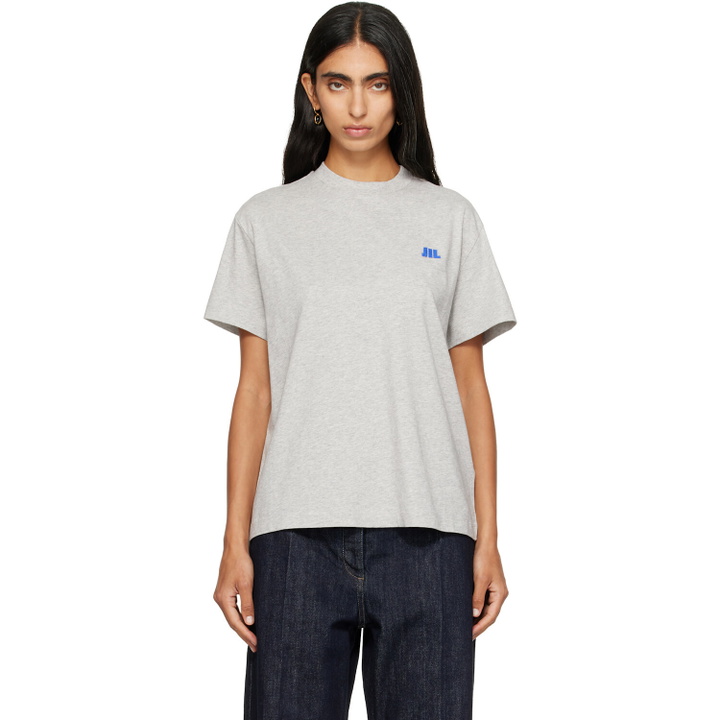 Photo: Jil Sander Gray Cotton Crew-Neck T-shirt