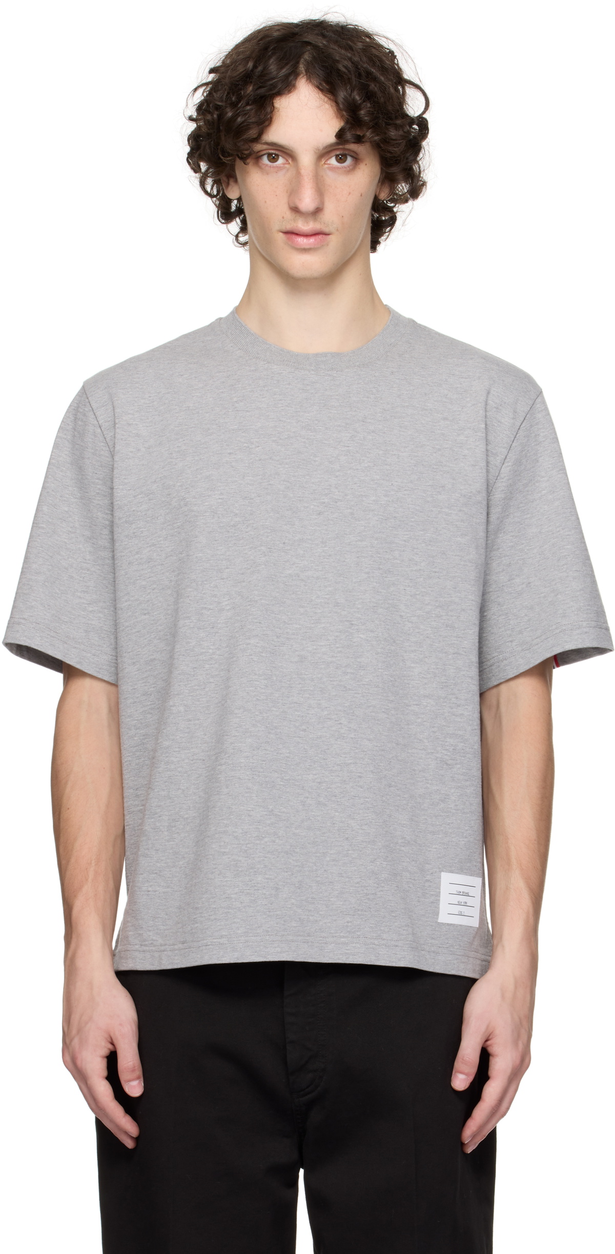 Thom Browne Striped oversized cotton T-shirt Thom Browne