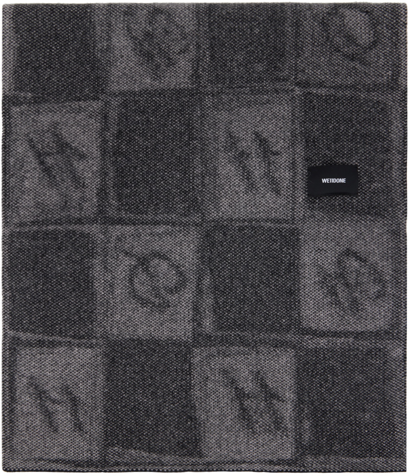 Chess scarf , black main image 0