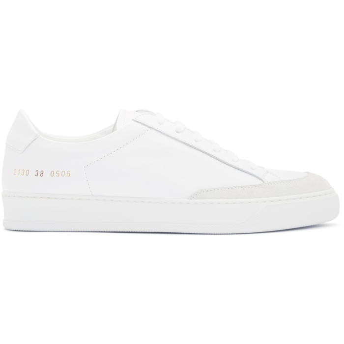 Photo: Common Projects White Tennis Pro Sneakers 