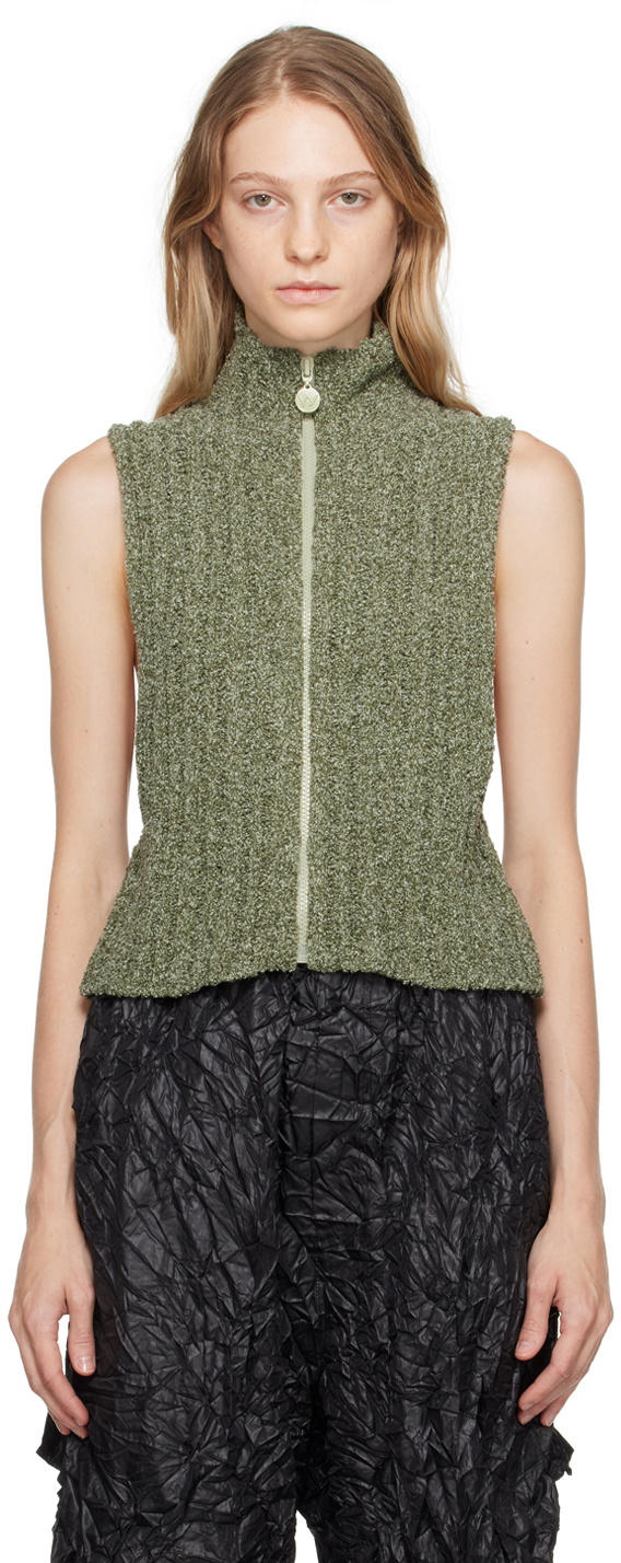 OPEN YY Black Appliqué Cargo Vest OPEN YY