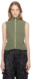 OPEN YY Khaki Zip Vest