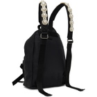 Simone Rocha Black Beaded Utility Bow Backpack