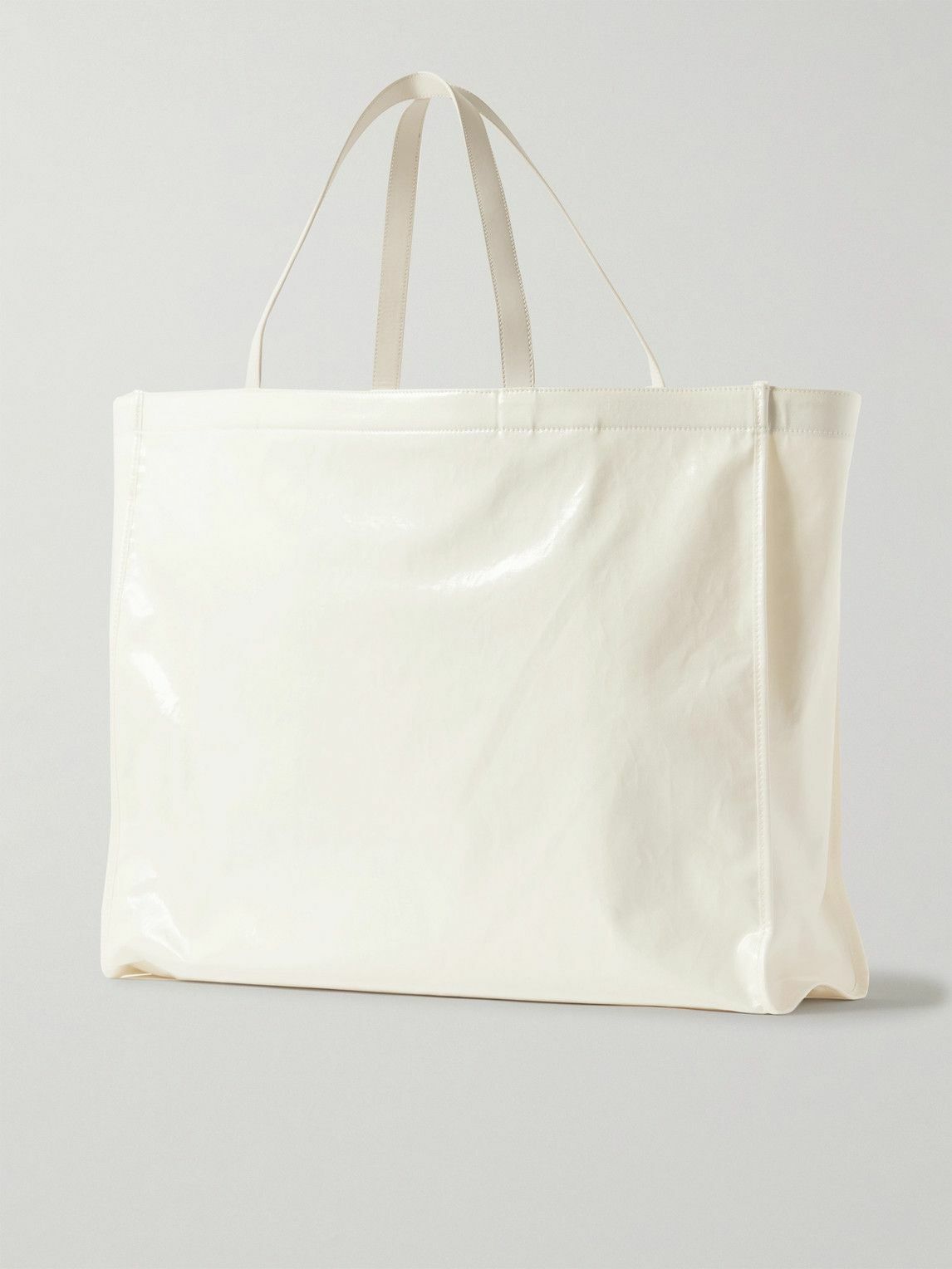 Acne Studios - East-West Leather-Trimmed Coated-Canvas Tote Acne