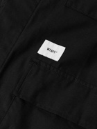 WTAPS - Logo-Embroidered Cotton-Ripstop Overshirt - Black