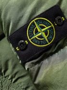 Stone Island - Logo-Appliquéd Quilted Coated-Shell Down Parka - Green