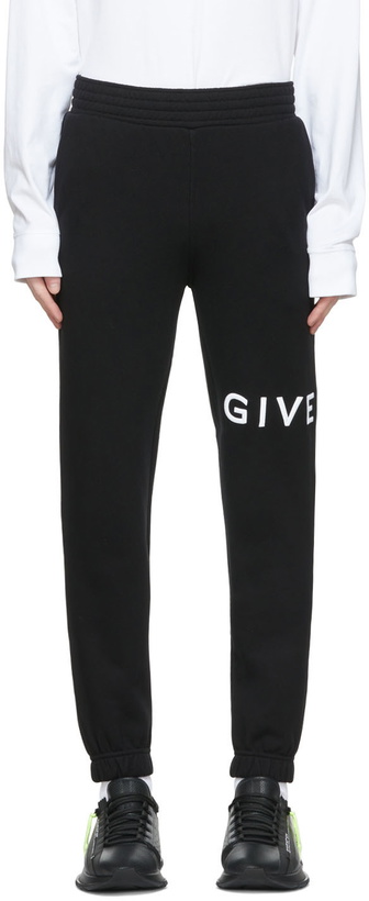 Photo: Givenchy Black Cotton Lounge Pants