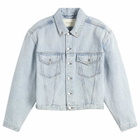 Entire Studios Men's Shrunken Denim Jacket in Old Blue