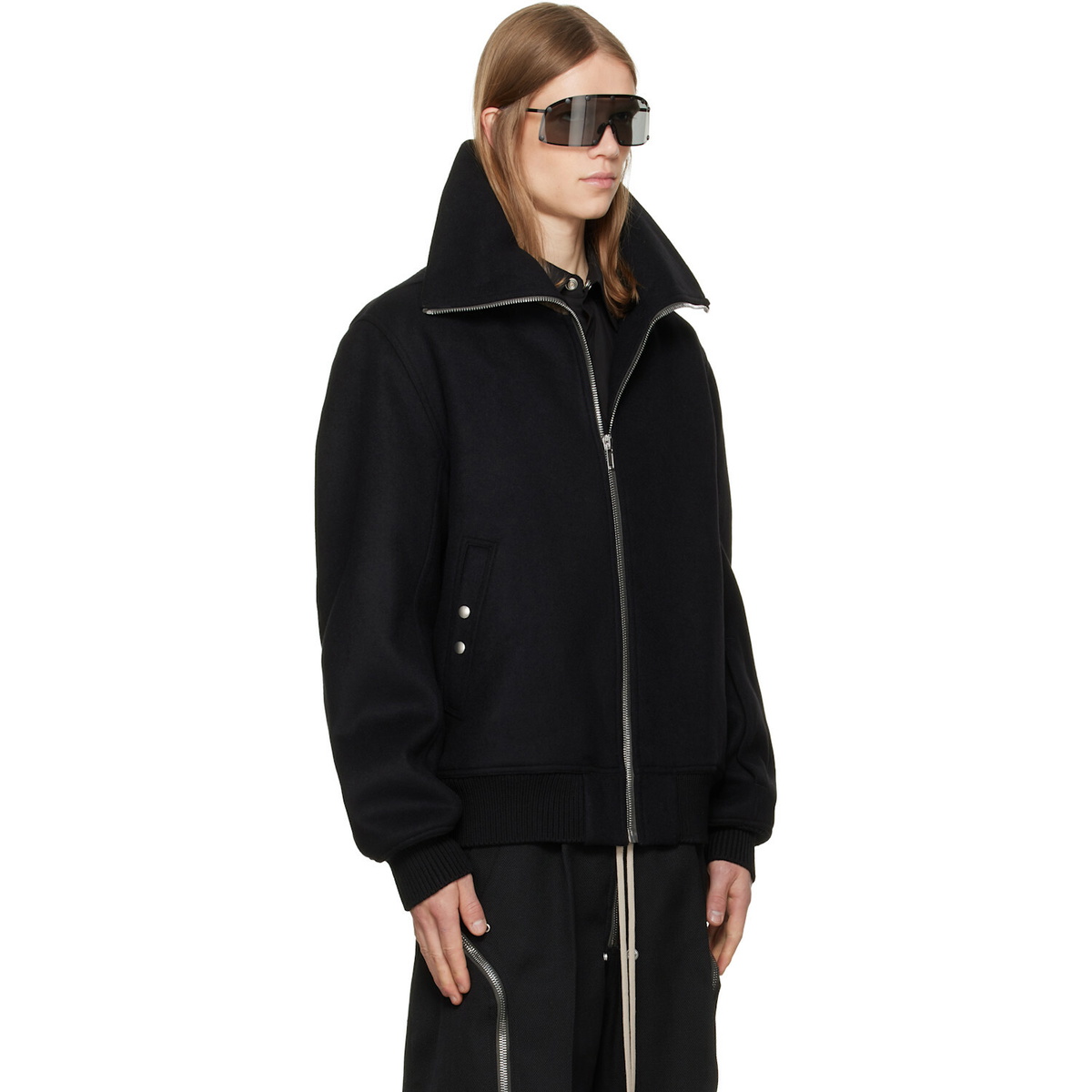 Rick Owens Black Tower Dracuflight Jacket
