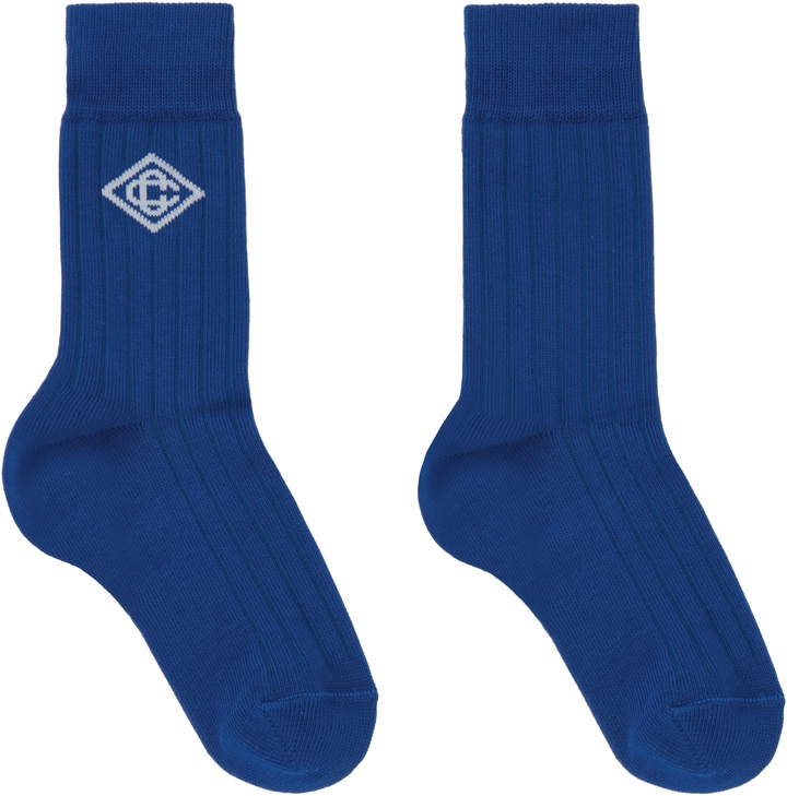 Photo: Casablanca Navy Dress Socks