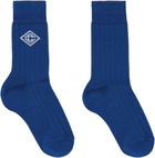 Casablanca Navy Dress Socks