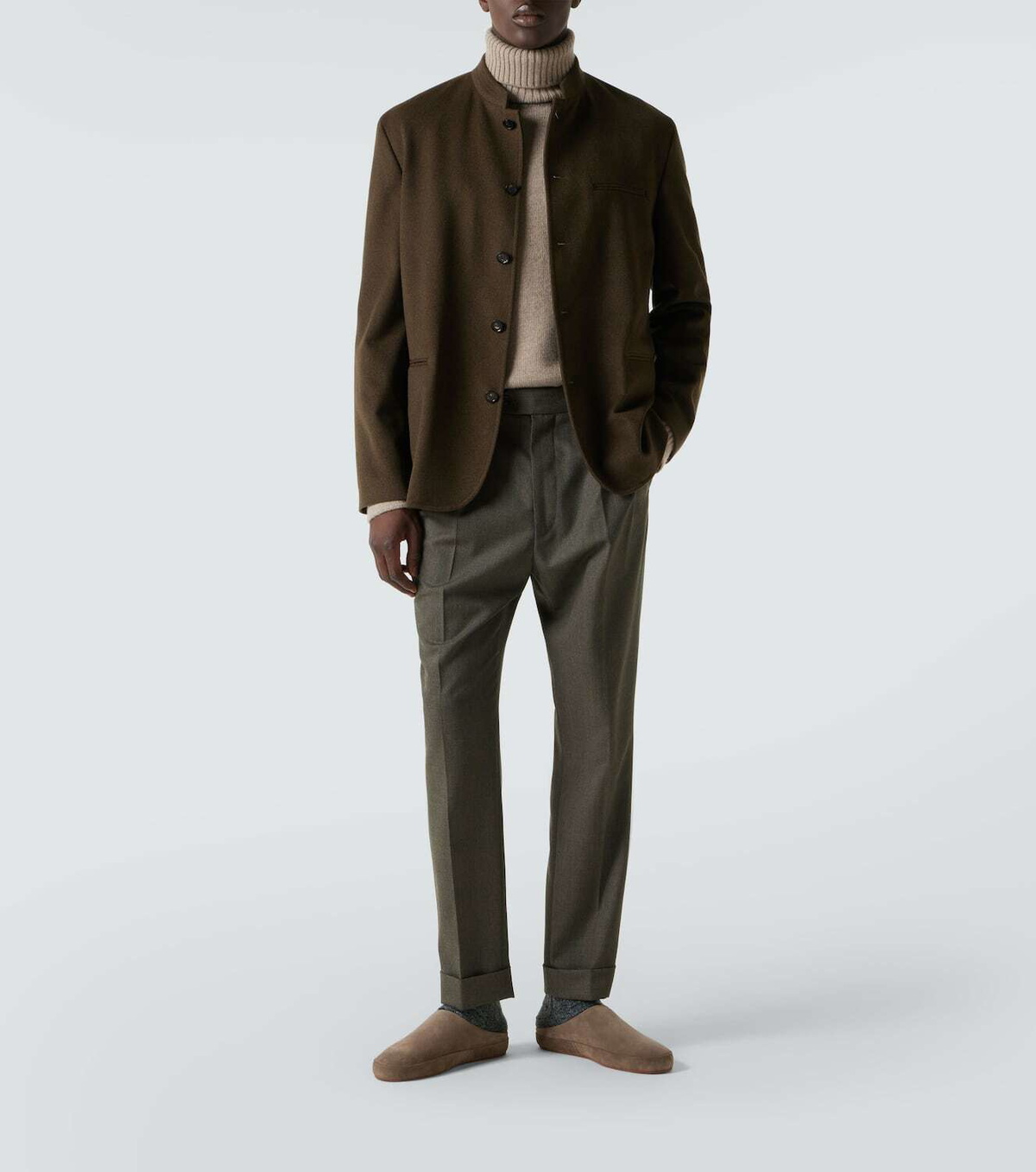 Loro Piana Suede slippers