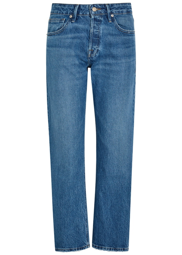 Photo: Good American Vintage Straight Ankle Jeans Navy