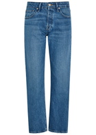 Good American Vintage Straight Ankle Jeans Navy