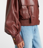 Zimmermann Hypnotic leather bomber jacket