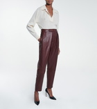 Khaite - Magdeline high-rise leather pants