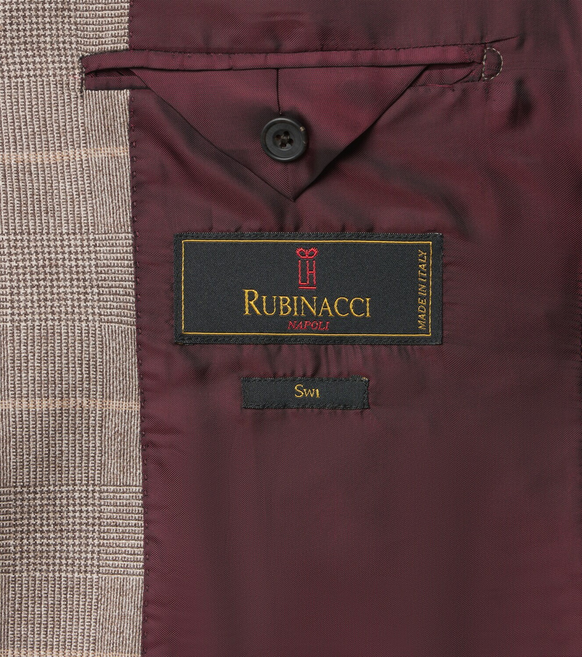 Rubinacci Checked virgin wool blazer