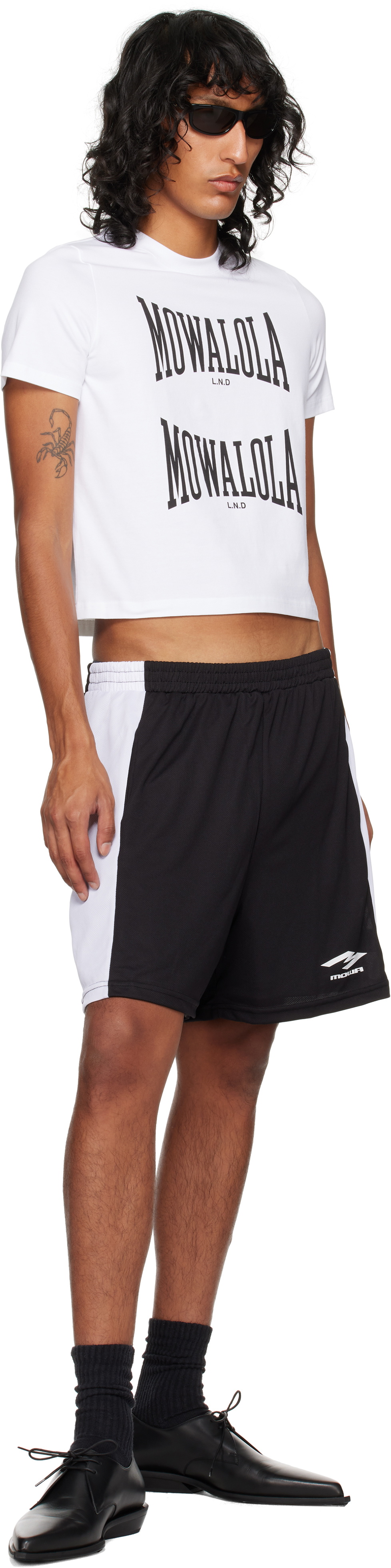 Mowalola Black & White Sucker Shorts Mowalola