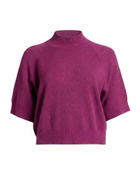 Manila Grace Womens Turtleneck Mauve