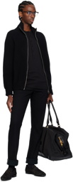 TOM FORD Black Patch Long Sleeve Henley