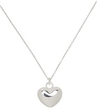 HANREJ Silver Heart Locket Necklace