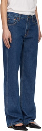 Re/Done Blue 90s Mid Rise Loose Jeans