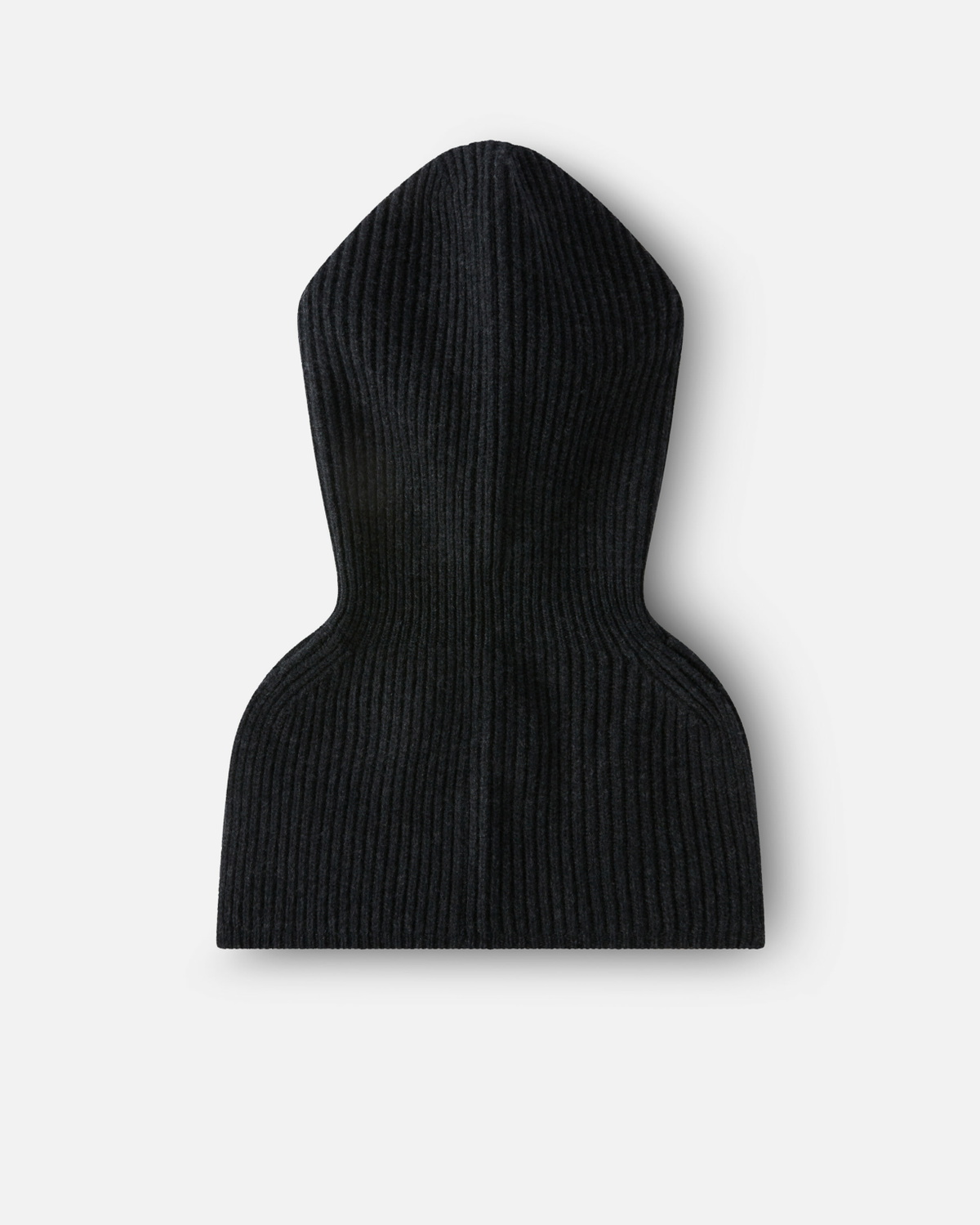 Pinko Ribbed Balaclava Beanie Dark Grey