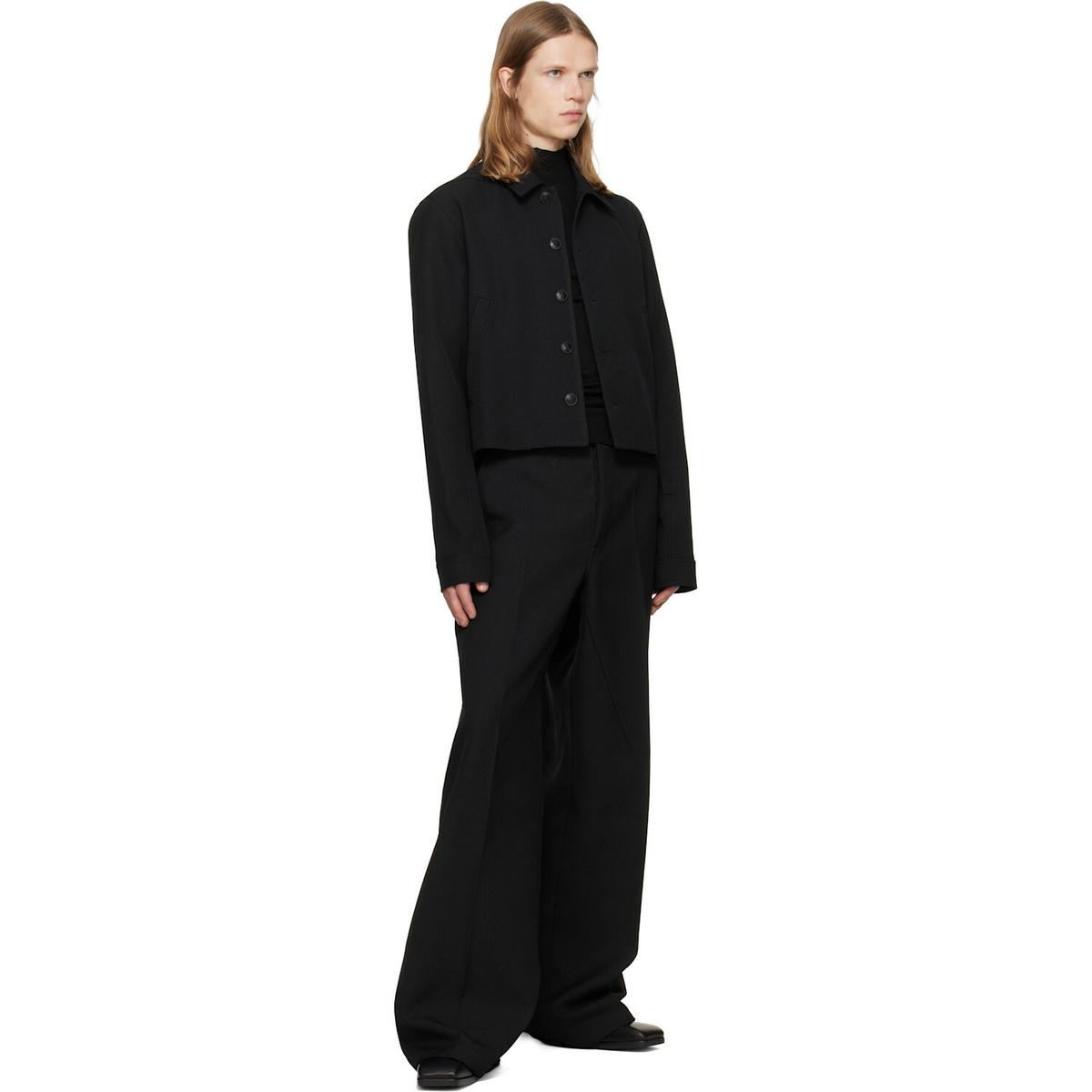 Rick Owens Black Tower Work Trousers