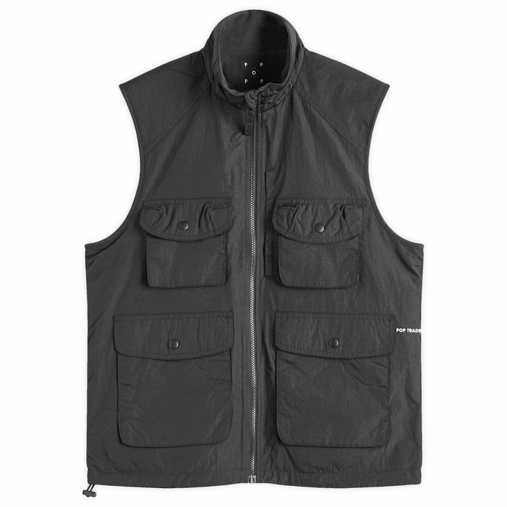 Photo: Pop Trading Company Men's Reversible Safari Vest in Anthracite