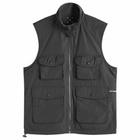 Pop Trading Company Men's Reversible Safari Vest in Anthracite