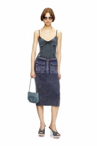 Diesel 1DR Twin-Double-pouch shoulder bag in solarised denim - Shoulder Bags Womens in Blue
